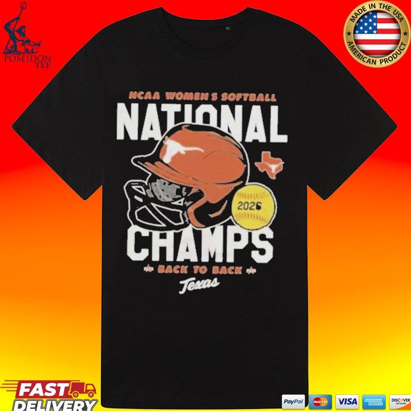 Texas Longhorns 2026 Softball National Champs T-shirt