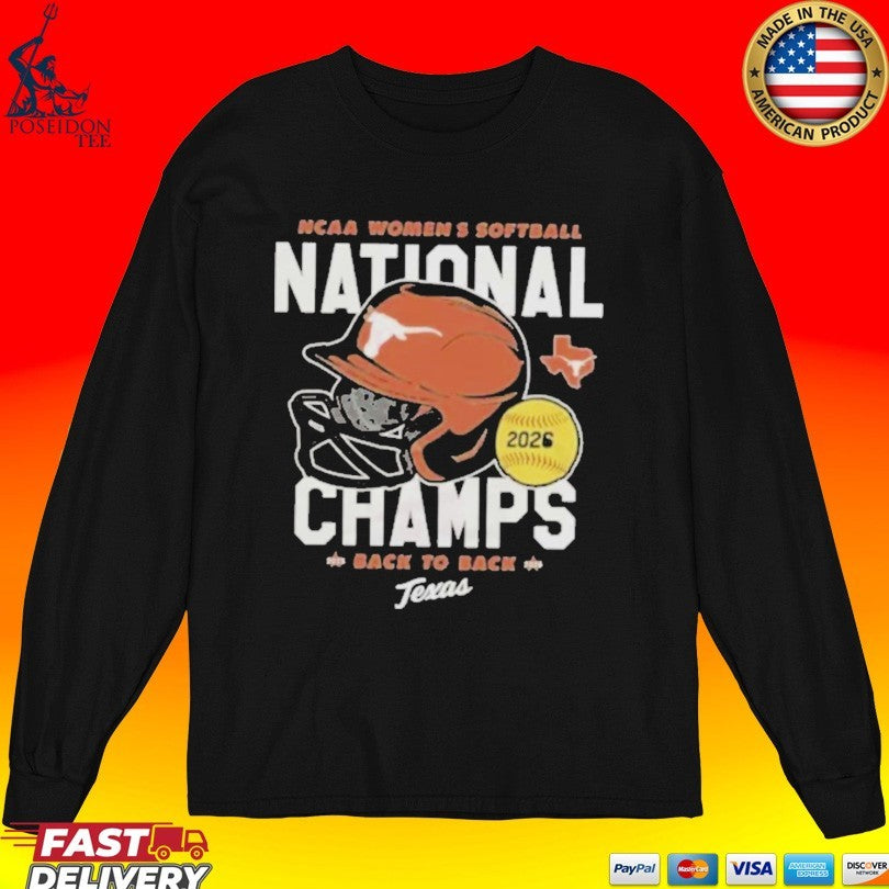 Texas Longhorns 2026 Softball National Champs T-shirt