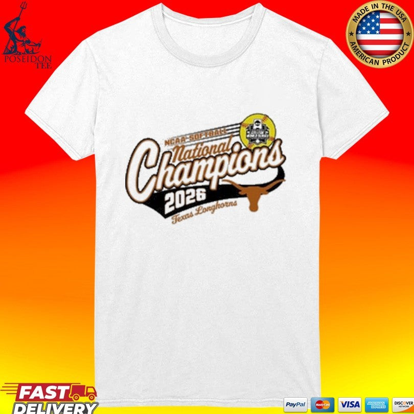 Texas Longhorns Women’s 2026 Softball National Champs T-shirt