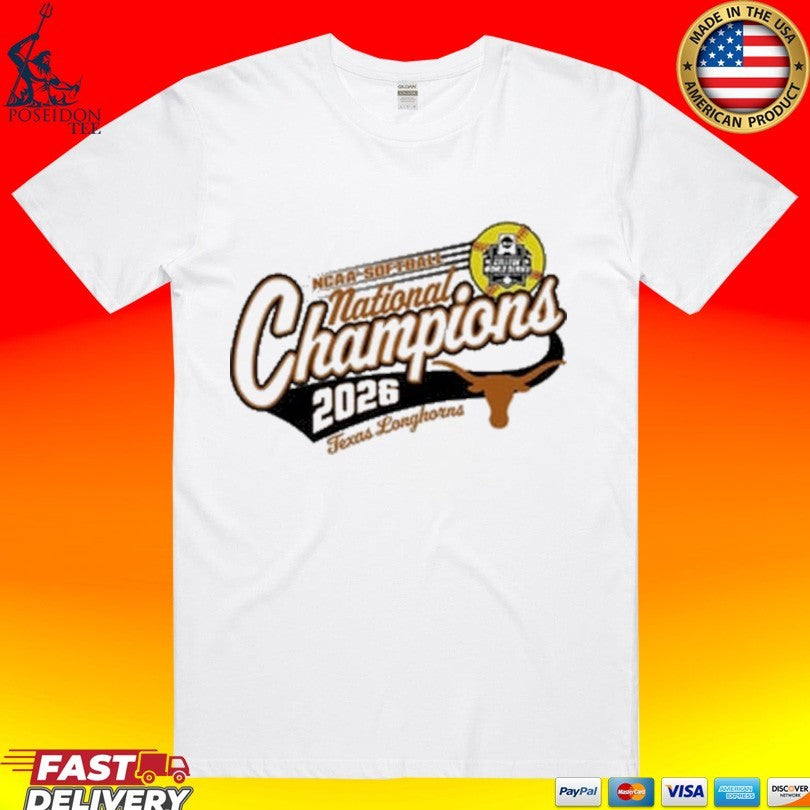 Texas Longhorns Women’s 2026 Softball National Champs T-shirt