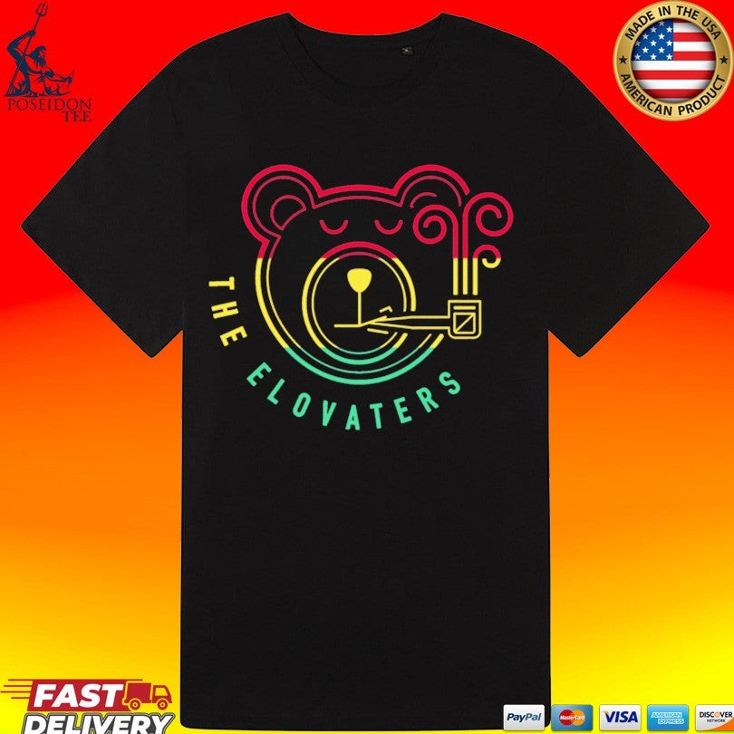 The Elovaters Smoking Rasta Bear T-shirt