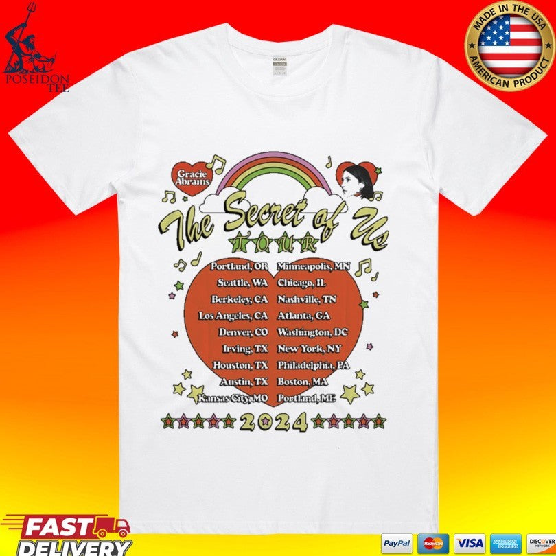 The Secret Of Us Tour ’24 Dateback T-shirt
