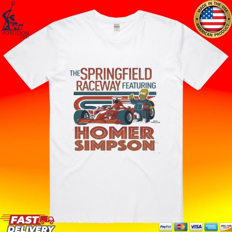 The Springfield Raceway Featuring Homer Simpsons T-shirt