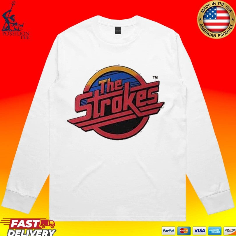 The Strokes Red Logo Natural Xx-large T-shirt