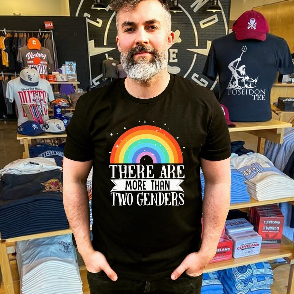 There Are More Than Two Genders Rainbow Pride T-shirt
