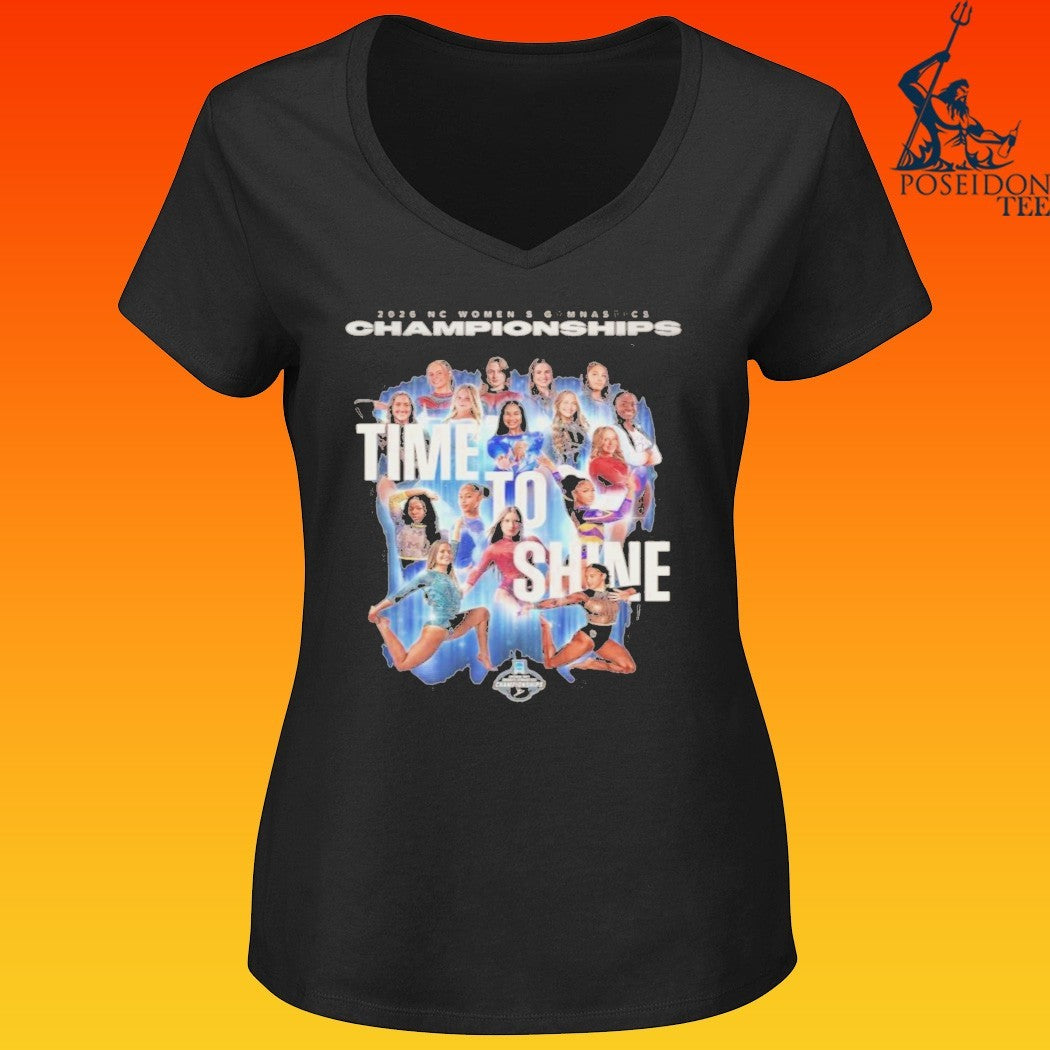 Time To Shine 2026 Nc Women’s Gymnastics Championships T-shirt