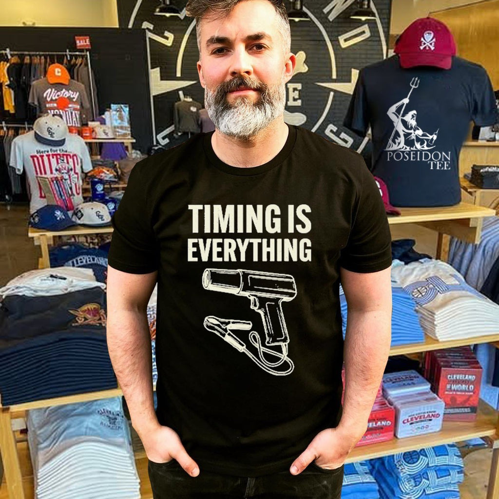 Timing Is Everything Funny Mechanic Garage Humor T-shirt