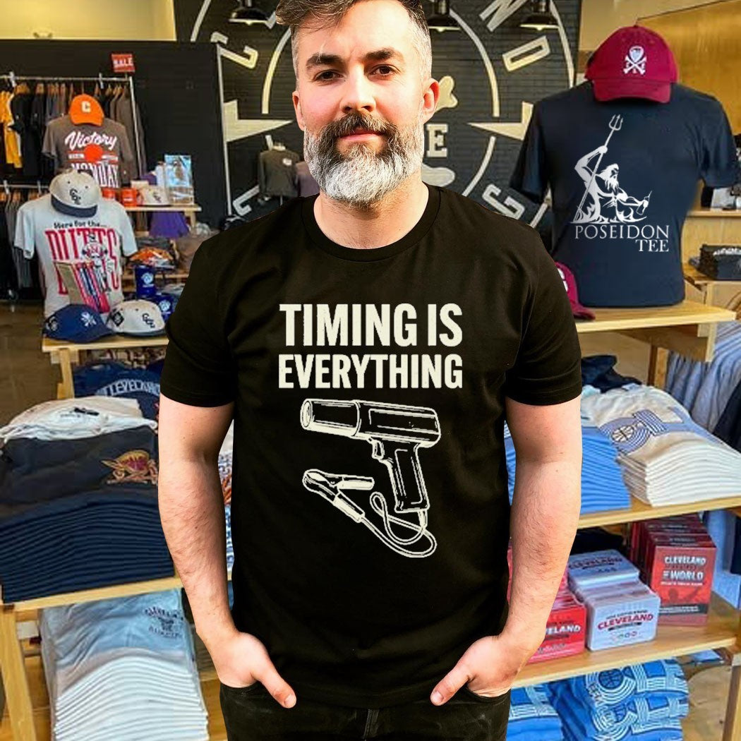 Timing Is Everything Funny Mechanic Garage Humor T-shirt