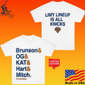 Timothee Chalamet My Lineup Is All Knicks T-shirt