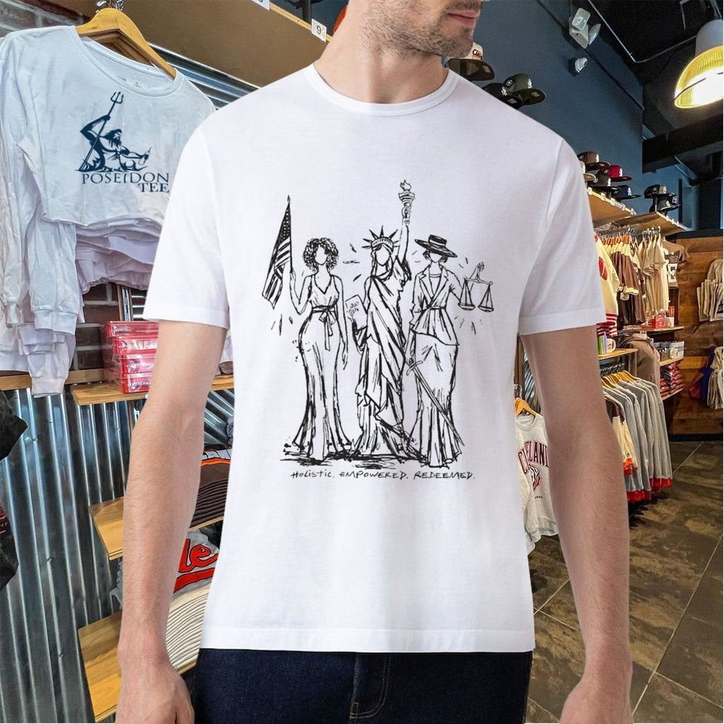 Tpusa Women Of Liberty Holistic Empowered Redeemed T-shirt