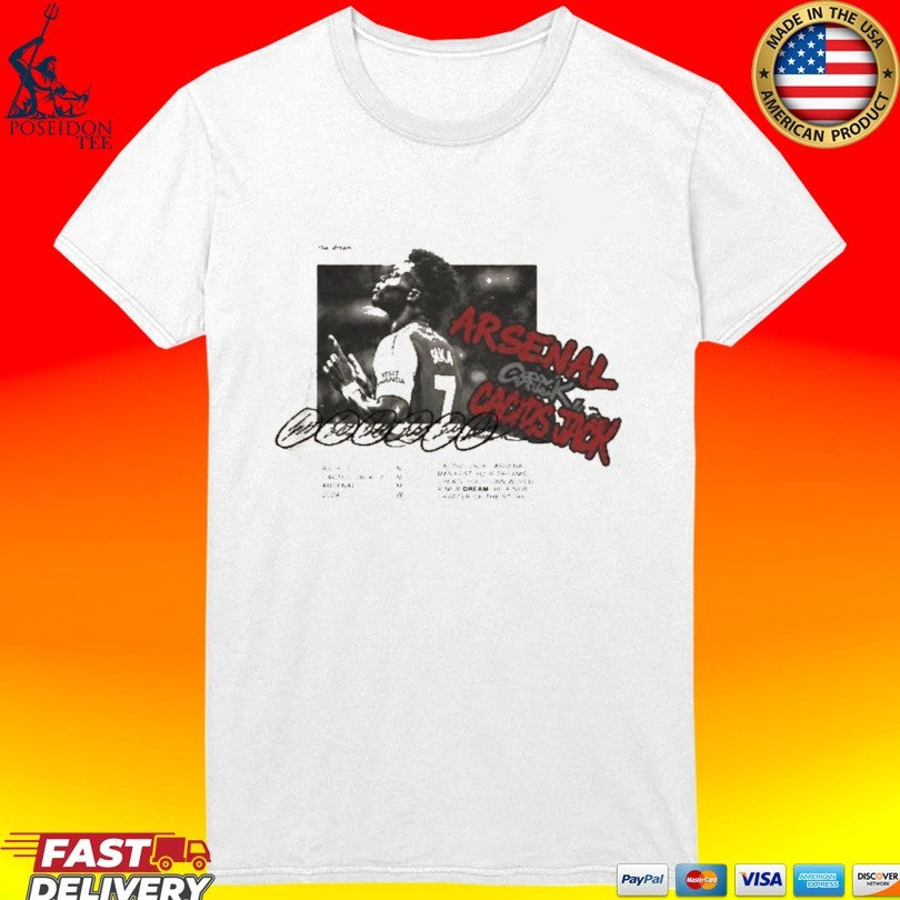 Travis Scott X Arsenal Cactus Jack Bukayo Saka T-shirt