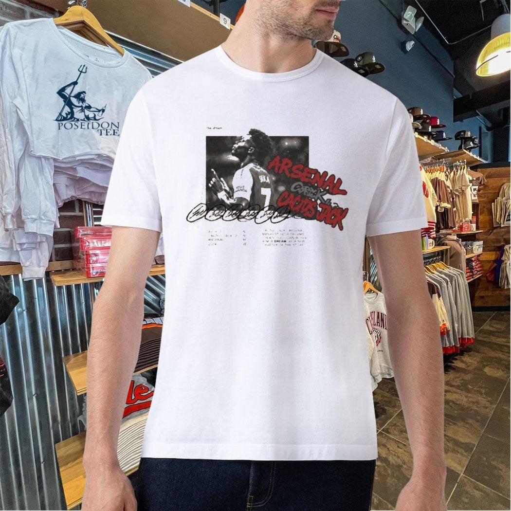 Travis Scott X Arsenal Cactus Jack Bukayo Saka T-shirt
