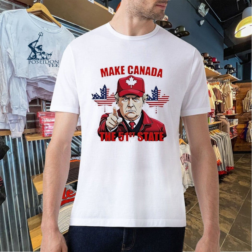 Trump Index Finger Make Canada The 51s State T-shirt
