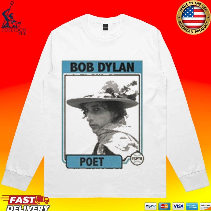 Tsptr Bob Dylan Poet Baseball Raglan T-shirt