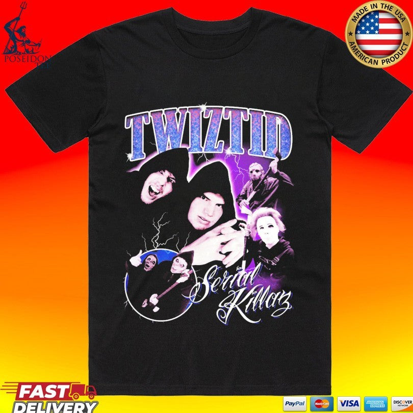 Twiztid Serial Killa 90s Rap T-shirt