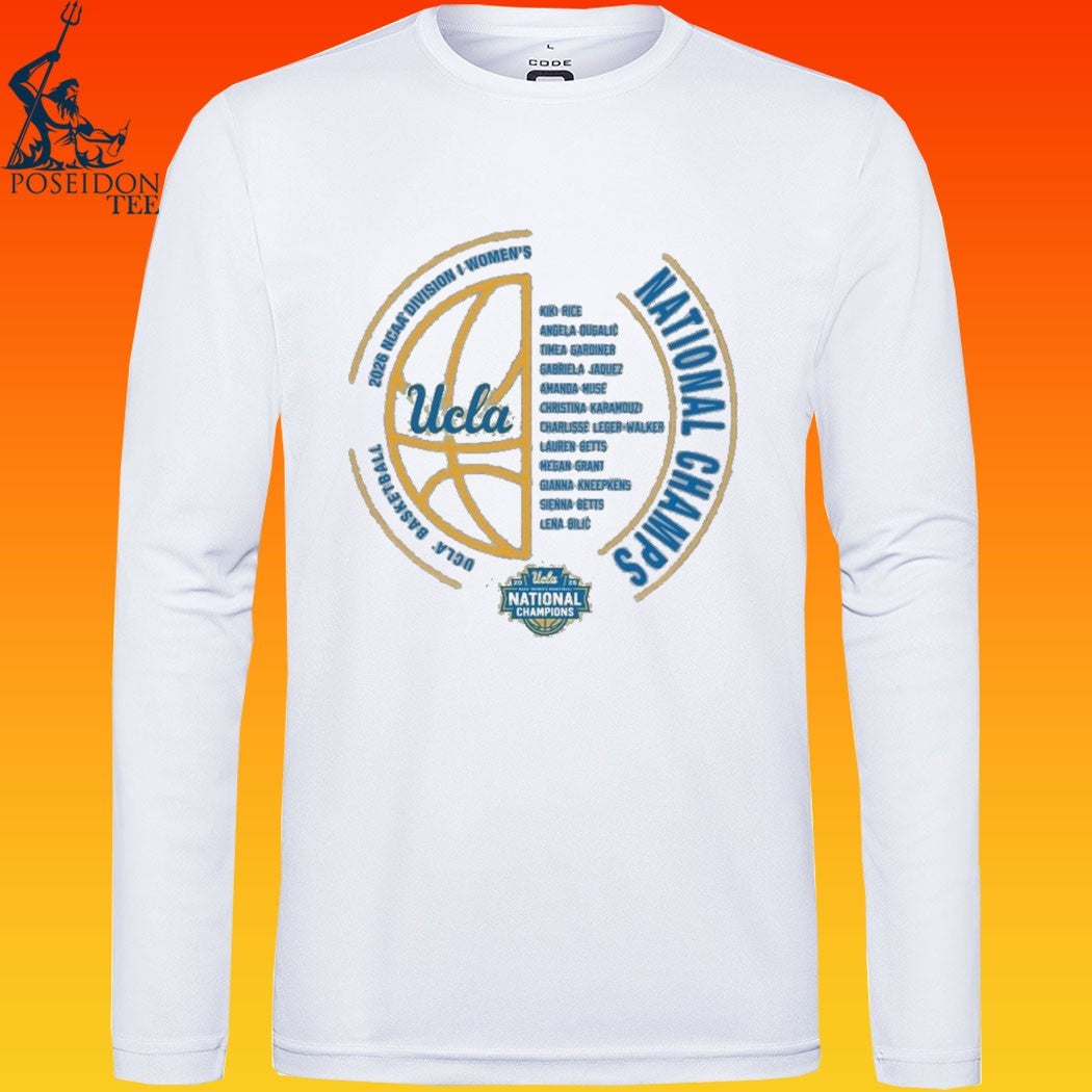 Ucla Bruins Women’s Basketball National Champs NIL Team T-shirt