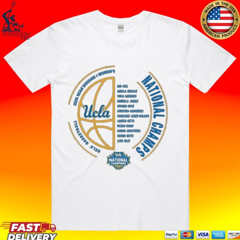 Ucla Bruins Women’s Basketball National Champs NIL Team T-shirt