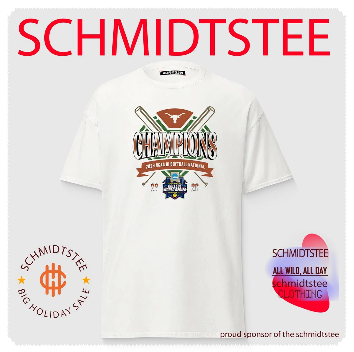 Texas Softball 2026 NCAA National Champions Classic shirt