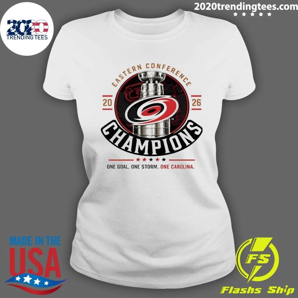 Carolina Hurricanes Stanley Cup Eastern Conference 2026 Champions One Goal Shirt
