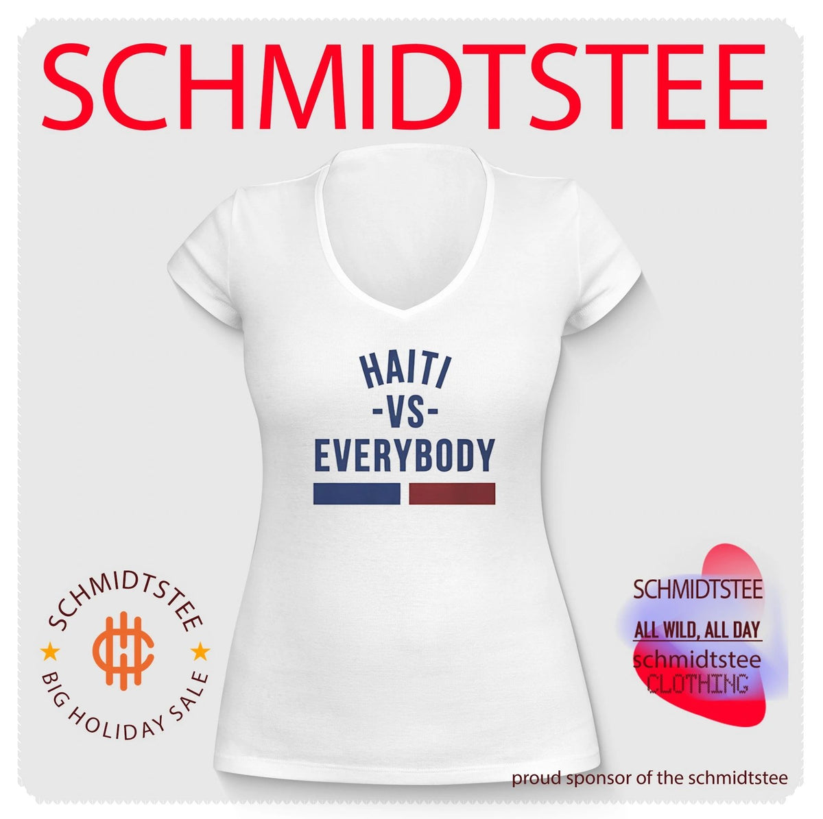 Haiti vs Everybody Haitian Flag shirt