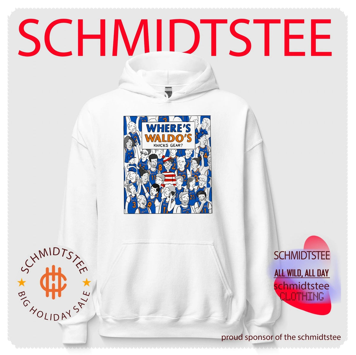 Where’s Waldo’s Knicks Gear fan paint shirt