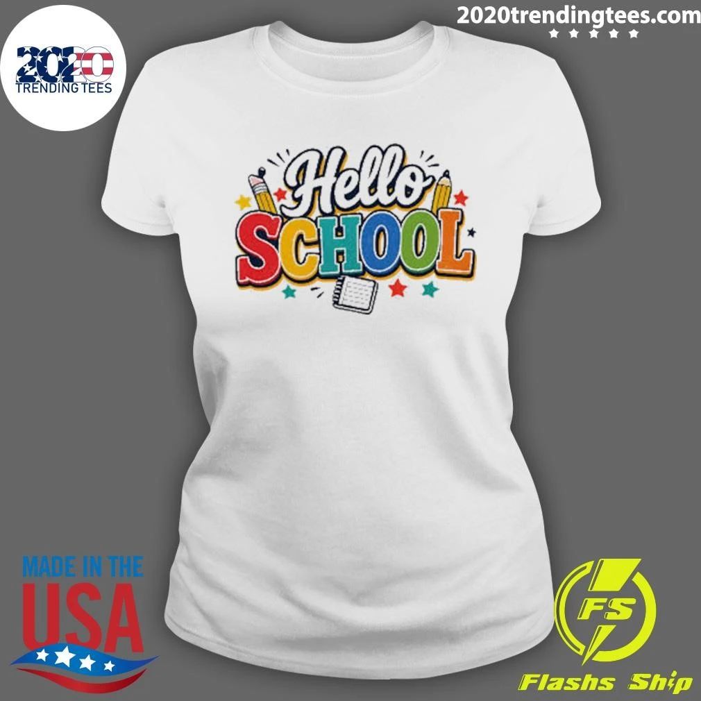 Hello School Colorful Shirt
