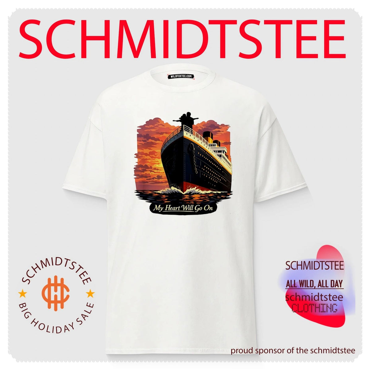 Titanic My Heart Will Go On Sunset Jack and Rose shirt