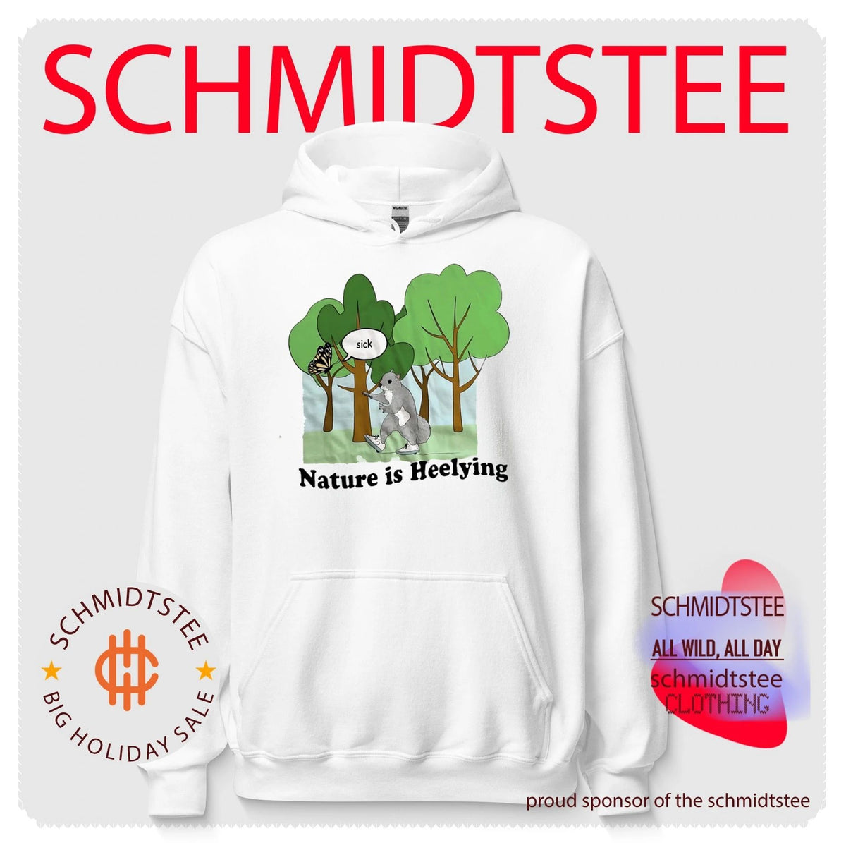 Nature is heelying squirrel heelys funny animal shirt