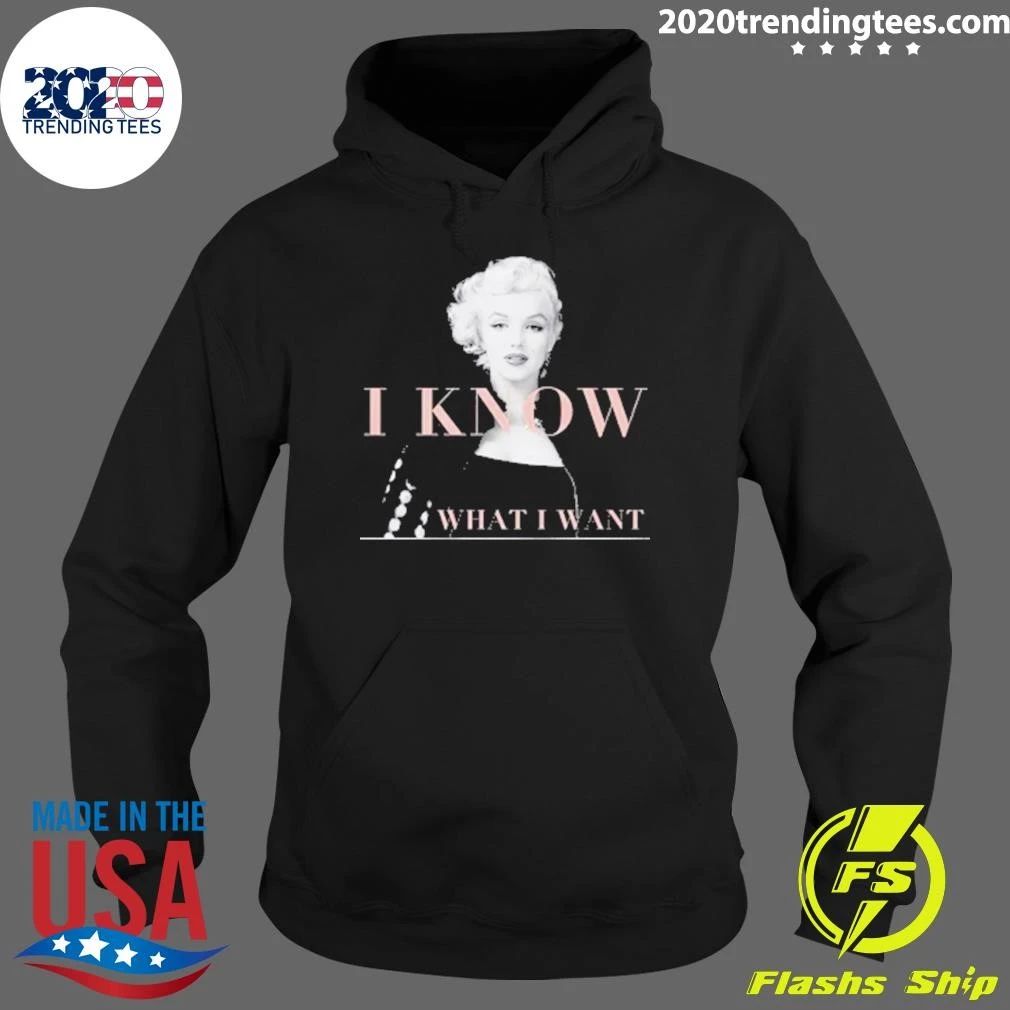 Marilyn Monroe I Know What I Want Oversized Fleece Shirt
