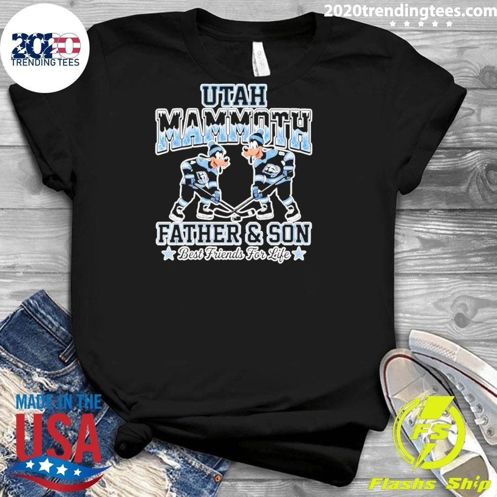 Utah Mammoth Hockey Father And Son Best Friends For Life Shirt