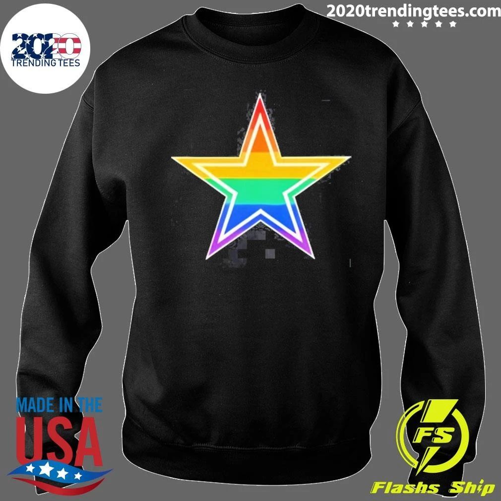 Rainbow Pride Star Dallas Cowboys Rainbow Pride Star Aesthetic Shirt