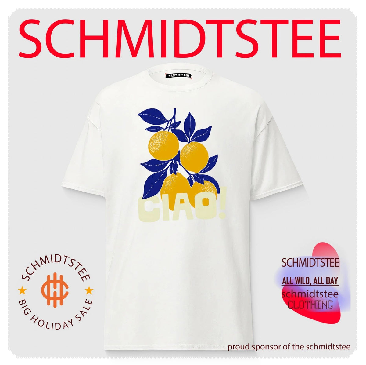 Ciao Italian Lemon Amalfi Coast Graphic shirt
