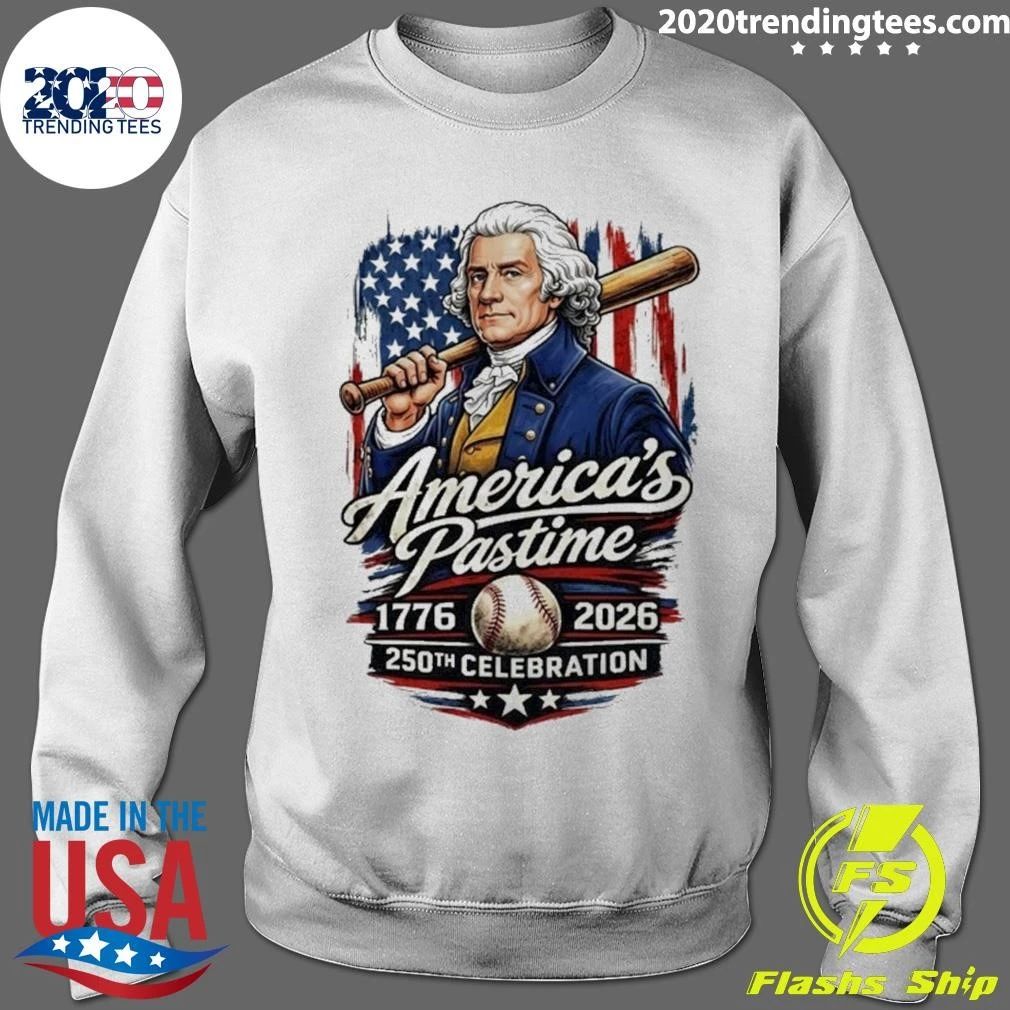 Thomas Jefferson America’s Pastime 1976-2026, 250th Celebration Front and Back Shirt