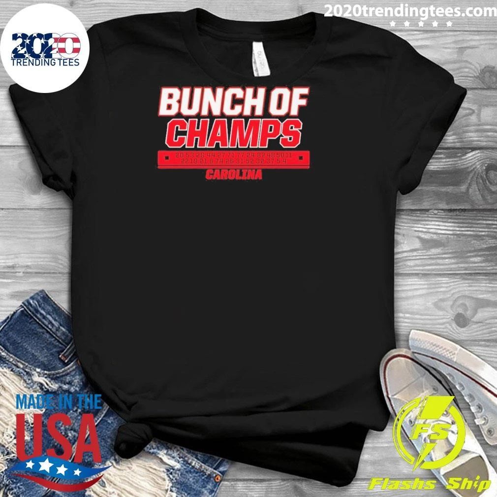 Bunch Of Champs Carolina Hurricanes Hockey Number 2026 Champs Svech Hallsy Jarvy Shirt