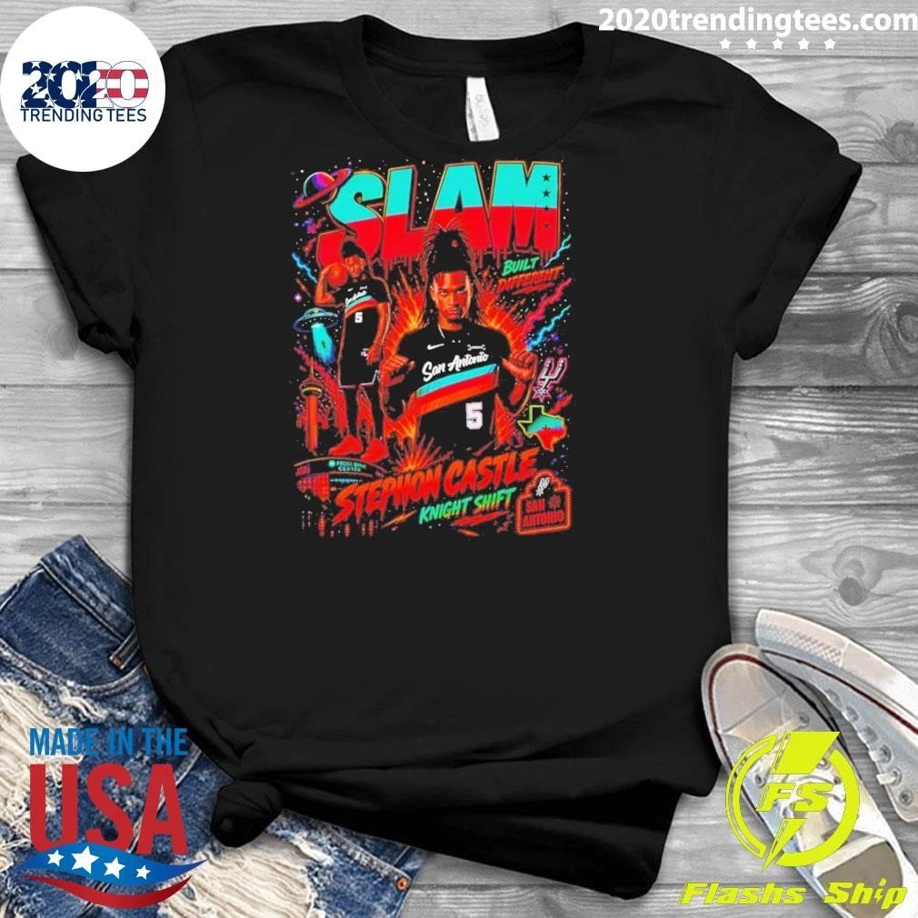 Stephon Castle Knight Shift San Antonio Spurs Basketball Slam Ufo Built Different Shirt