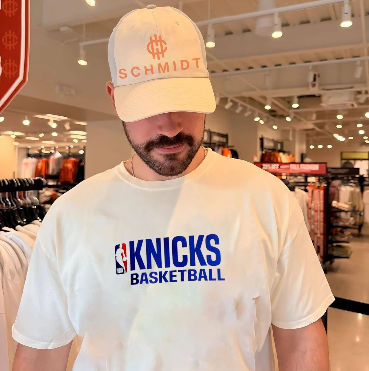 Rachel Green Knicks NBA logo shirt
