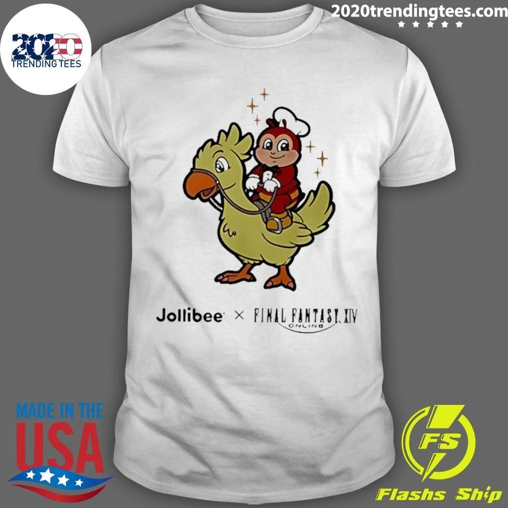 Jollibee X Final Fantasy Xiv Online Logo Shirt