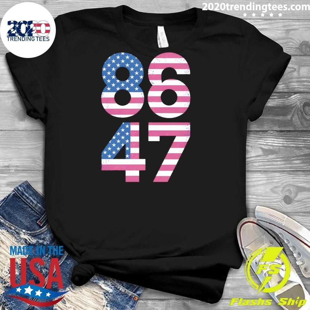 8647 Resist 86 47 4th of July USA US American Flag Shirt