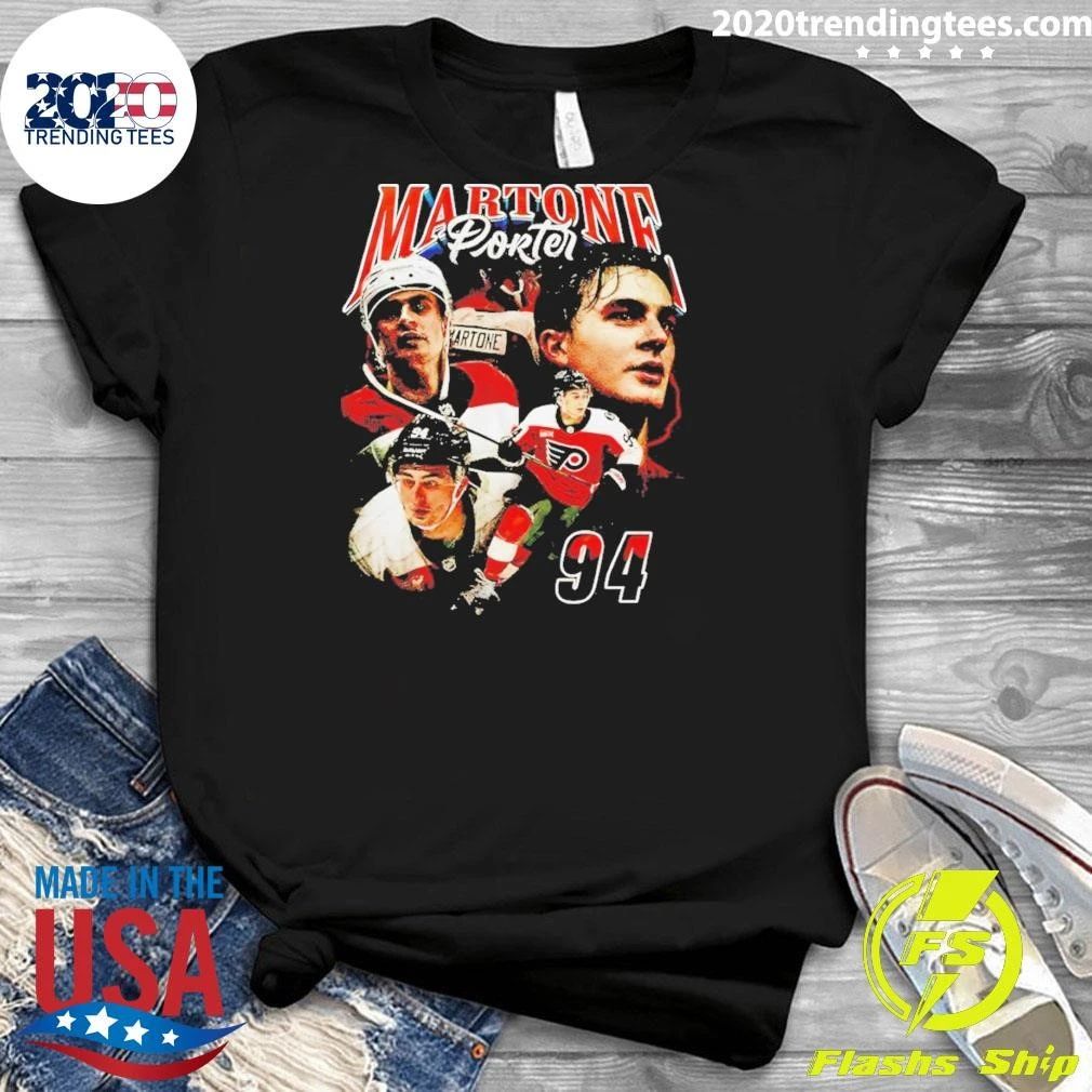Porter Martone Big Head Philadelphia Flyers Nhl Hockey Graphic Shirt