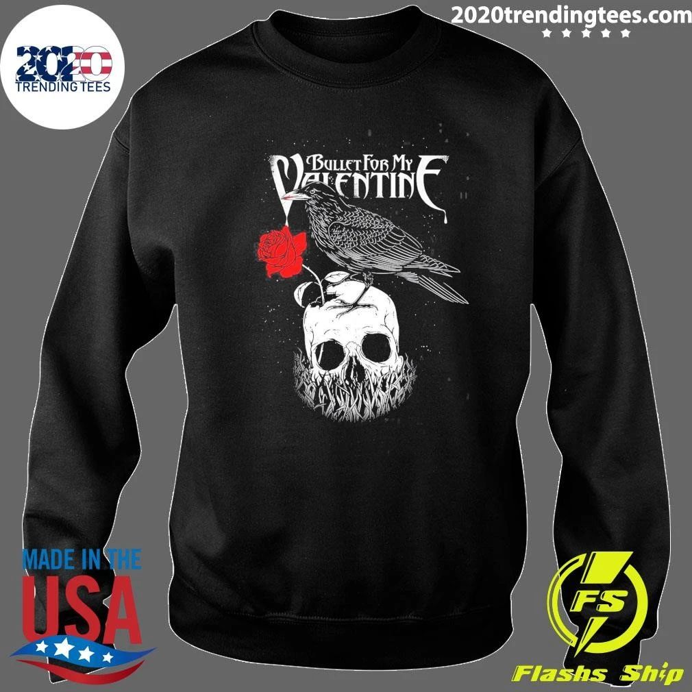 Crows and Human Skulls Bullet For My Valentine Oversized Shirt