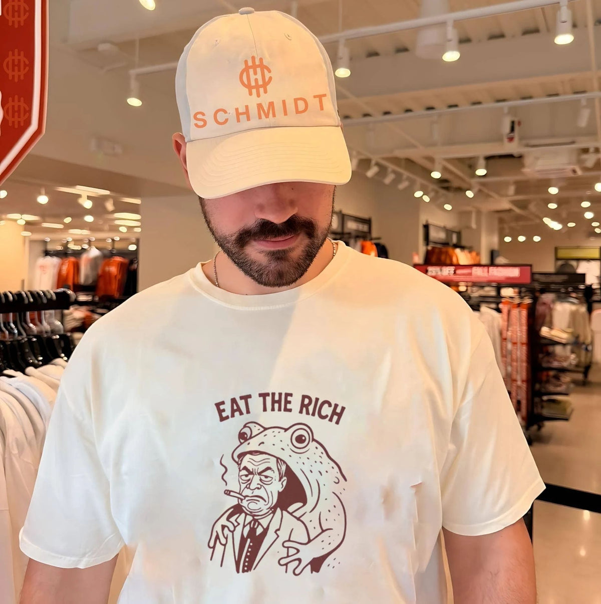 Richard Nixon Eat the Rich Frog Political Satire shirt