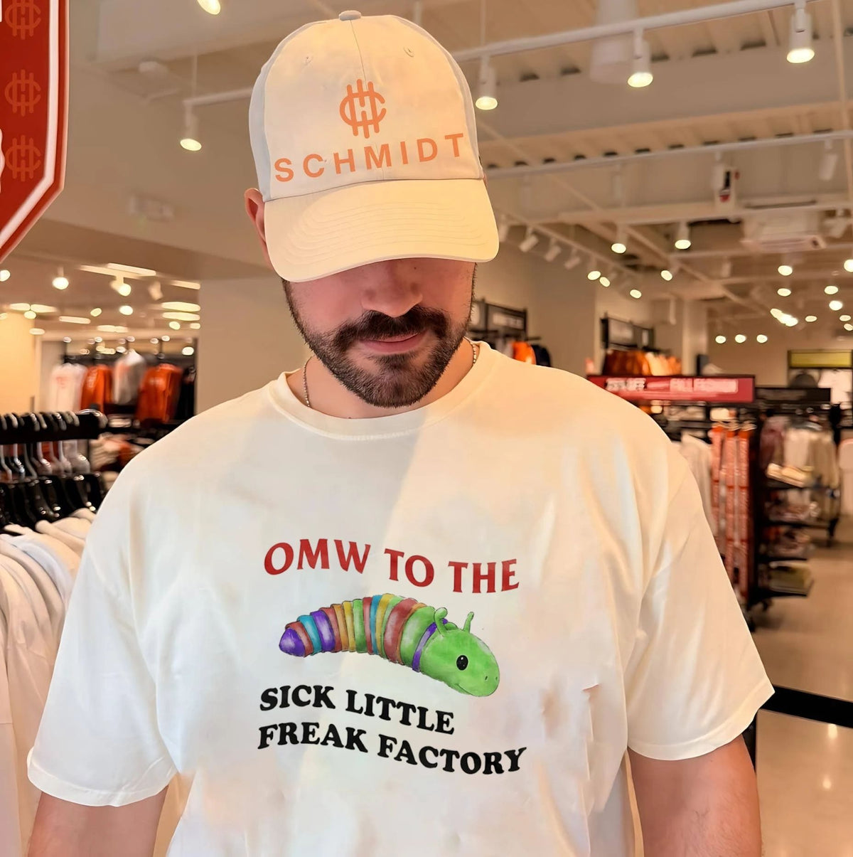 Omw to the sick little freak factory caterpillar shirt