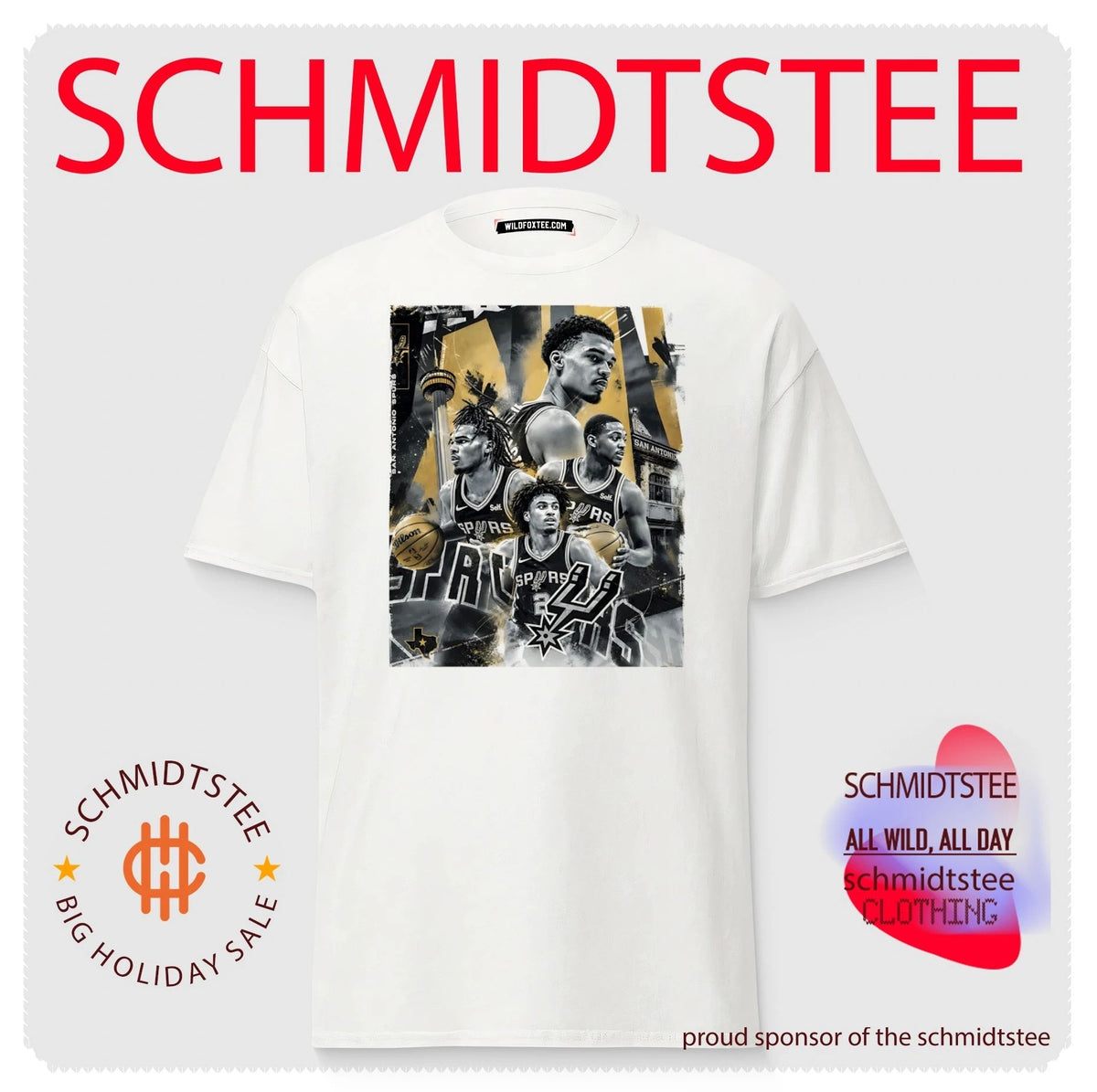 San Antonio Spurs players collage 2026 NBA Finals graphic shirt