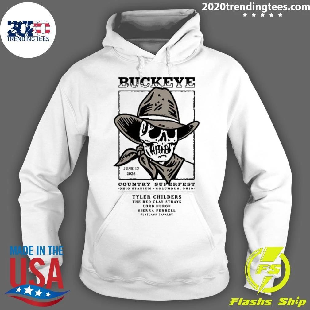 Buckeye Country Superfest June 13, 2026 Concert Columbus Ohio At Ohio Stadium Tee Shirt
