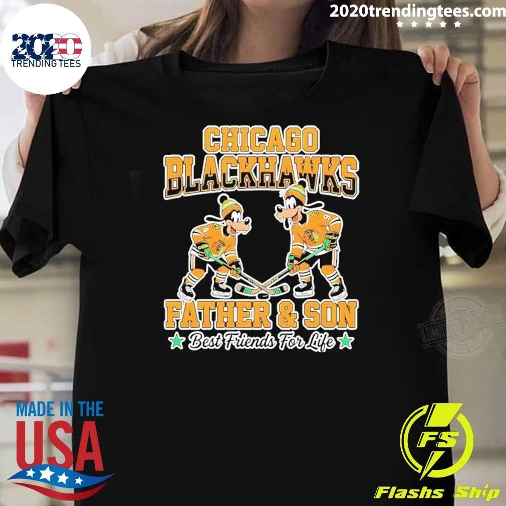 Chicago Blackhawks Father And Son Best Friends For Life Shirt