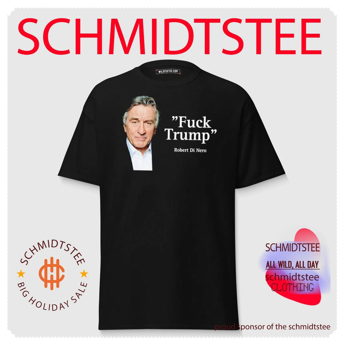 Robert De Niro Fuck Trump Quote Celebrity Protest shirt