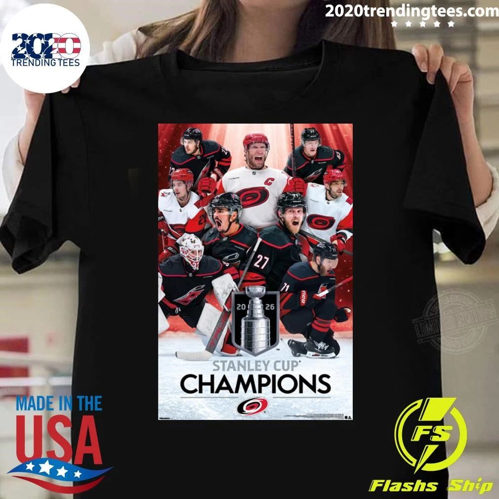 NHL Carolina Hurricanes 2026 Stanley Cup Champions Shirt