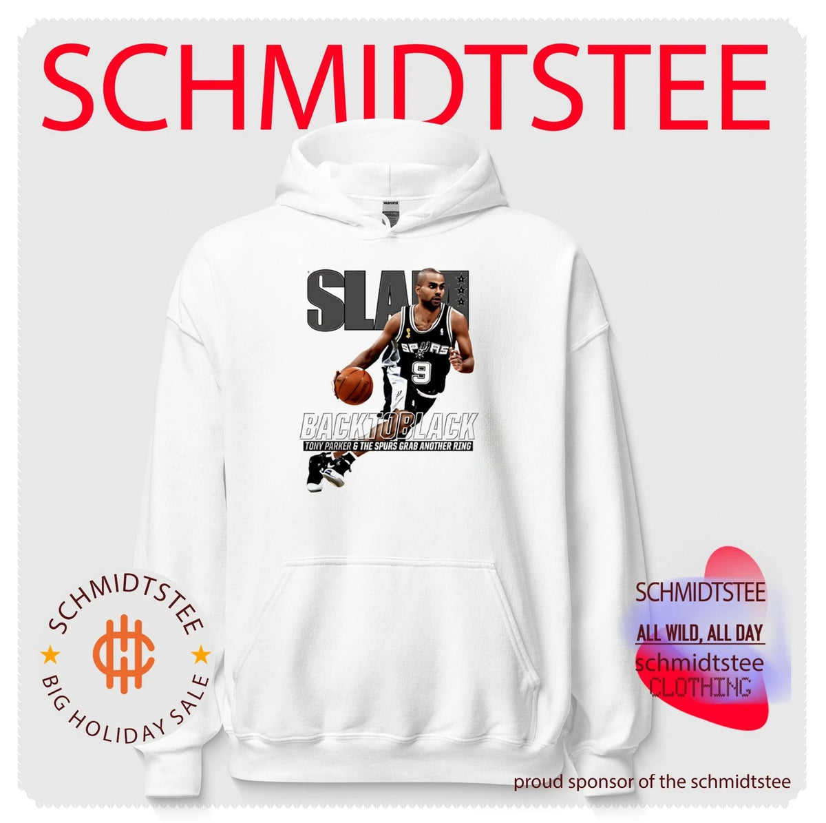 San Antonio Spurs Back to Black Tony Parker and The Spurs grab another ring shirt