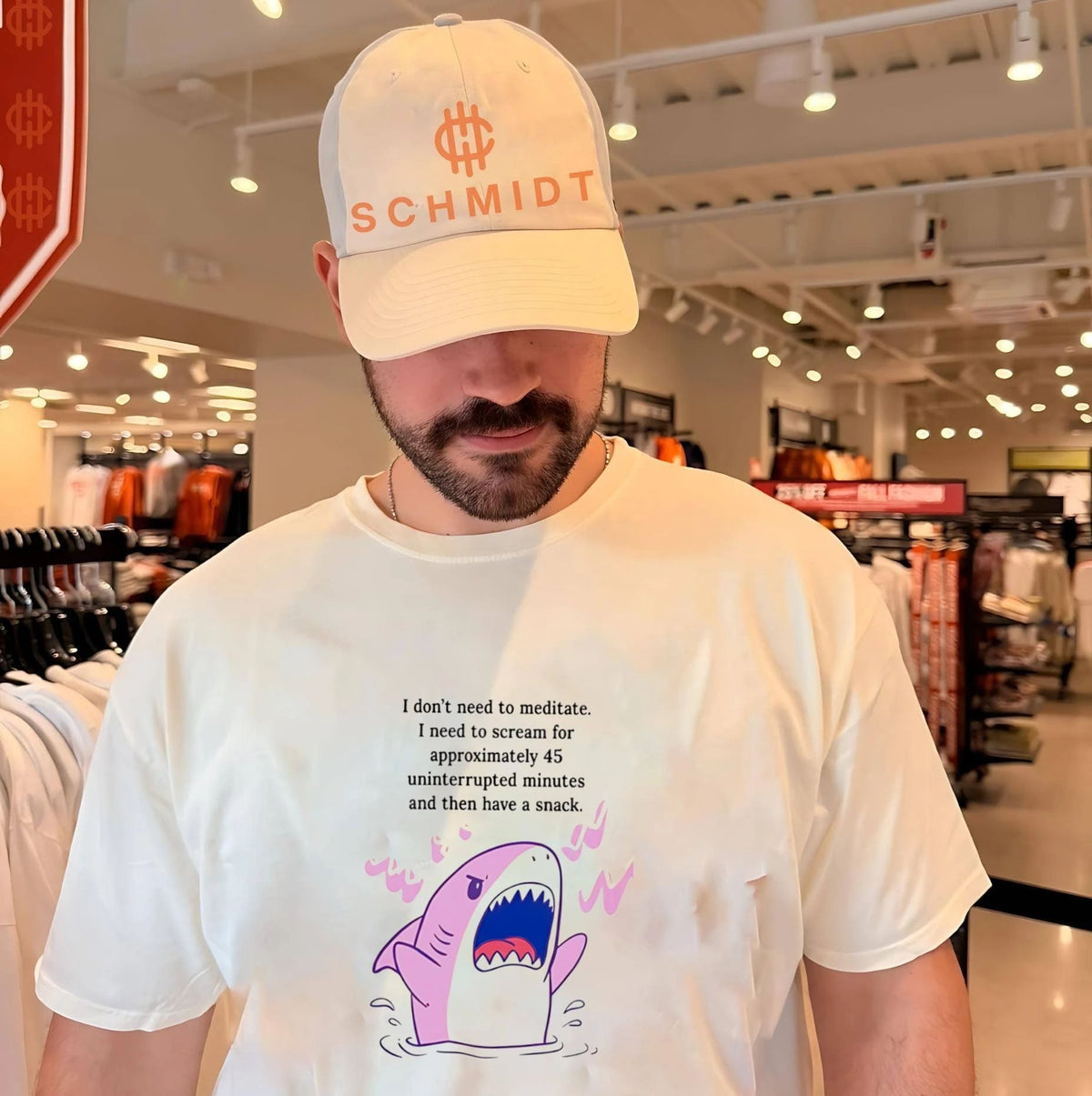 Shark I don’t need to meditate I need to scream for approxomately 45 uninterrupted minutes shirt