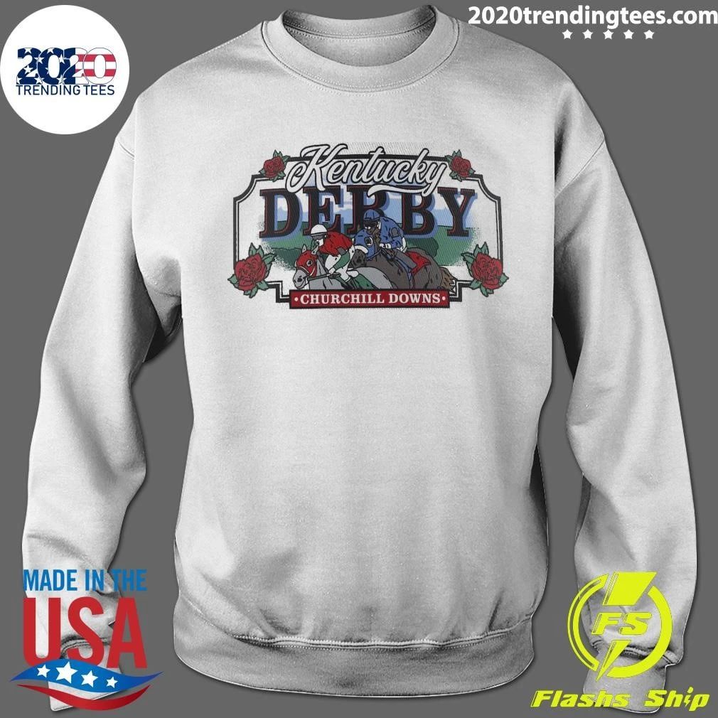 Kentucky Derby Churchill Downs Run For The Roses Retro Shirt